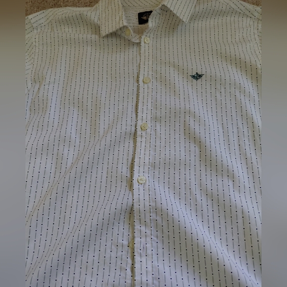 Men's White Striped Shirt - Picture 2 of 5
